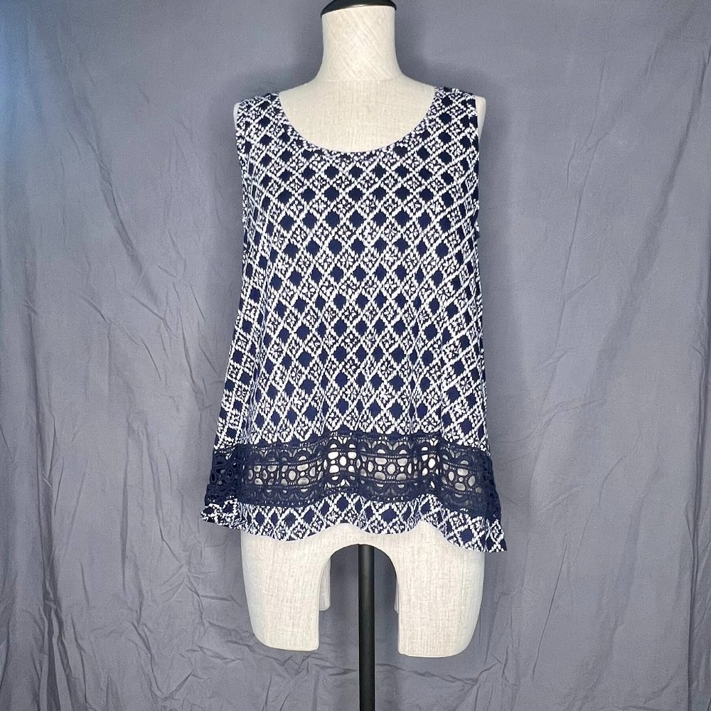 Ann Taylor Loft Cotton Short Sleeve Shirt S:M